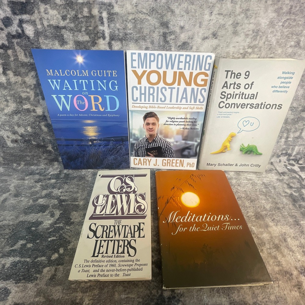 C.S.‎ Lewis Screwtape Letters Christian Book Lot Malcolm Guite Devotional 5 Bk